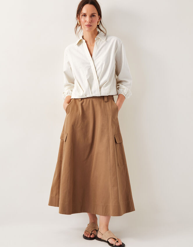 Mika Wrap Blouse, Ivory (IVORY), large