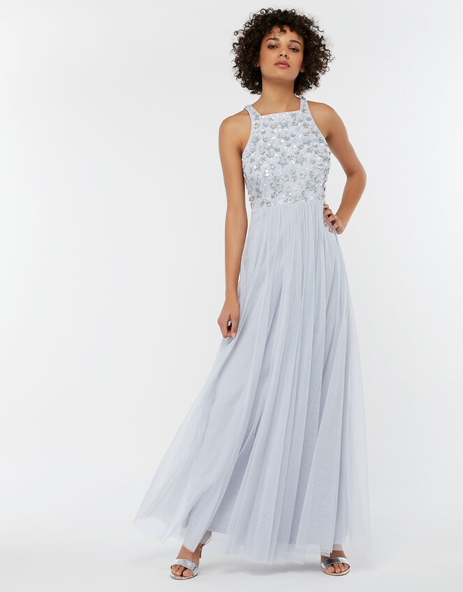 Constance Sequin Bridesmaid Dress, Blue (BLUE), large