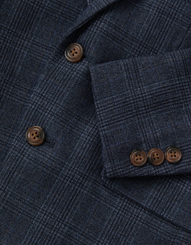 Oliver Check Pocket Detail Blazer Blue