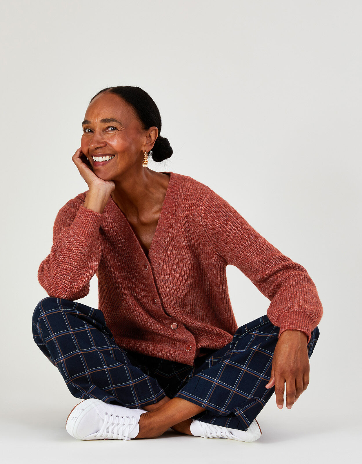 Rust cardigans on sale