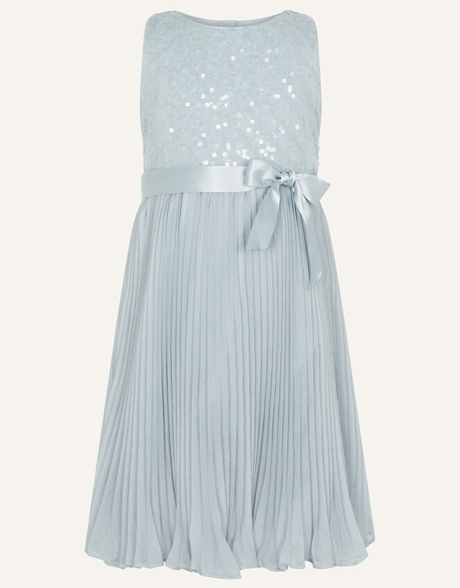 Keita Sequin Pleat Dress, Grey (GREY), large