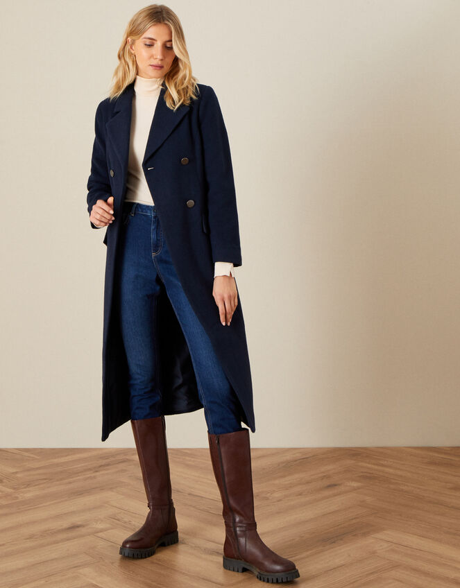 Jamie Military Coat, Blue (NAVY), large