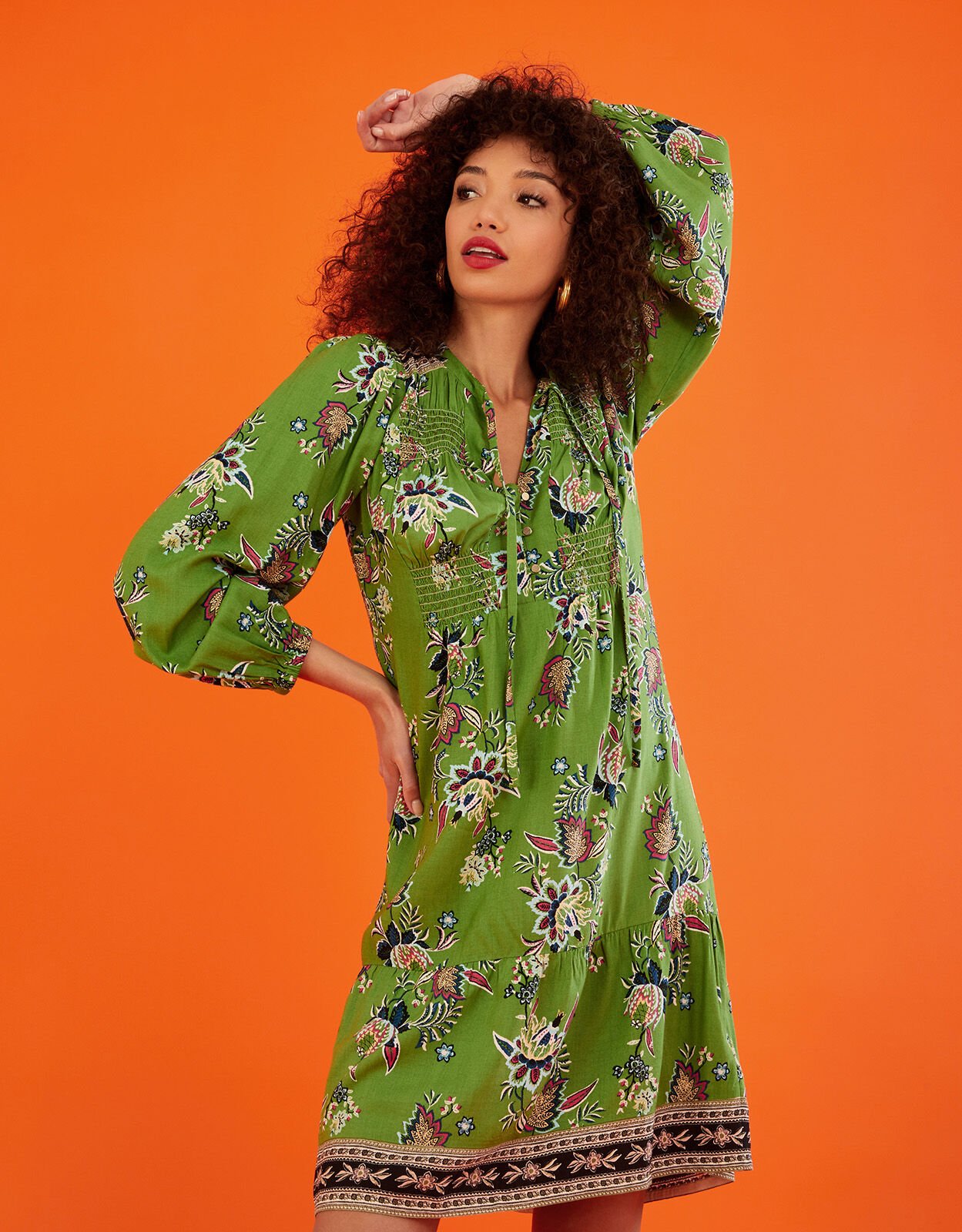 Floral print tunic store dress