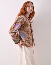 East Calla Embroidered Jacket, Camel (BEIGE), large