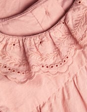 Broiderie Top and Leggings set, Orange (PEACH), large