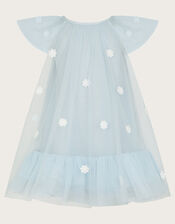Baby Ciara Swing Flutter Dress, Blue (PALE BLUE), large