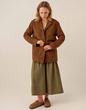 East Reggie Chestnut Brown Suede Jacket, Brown (BROWN), large