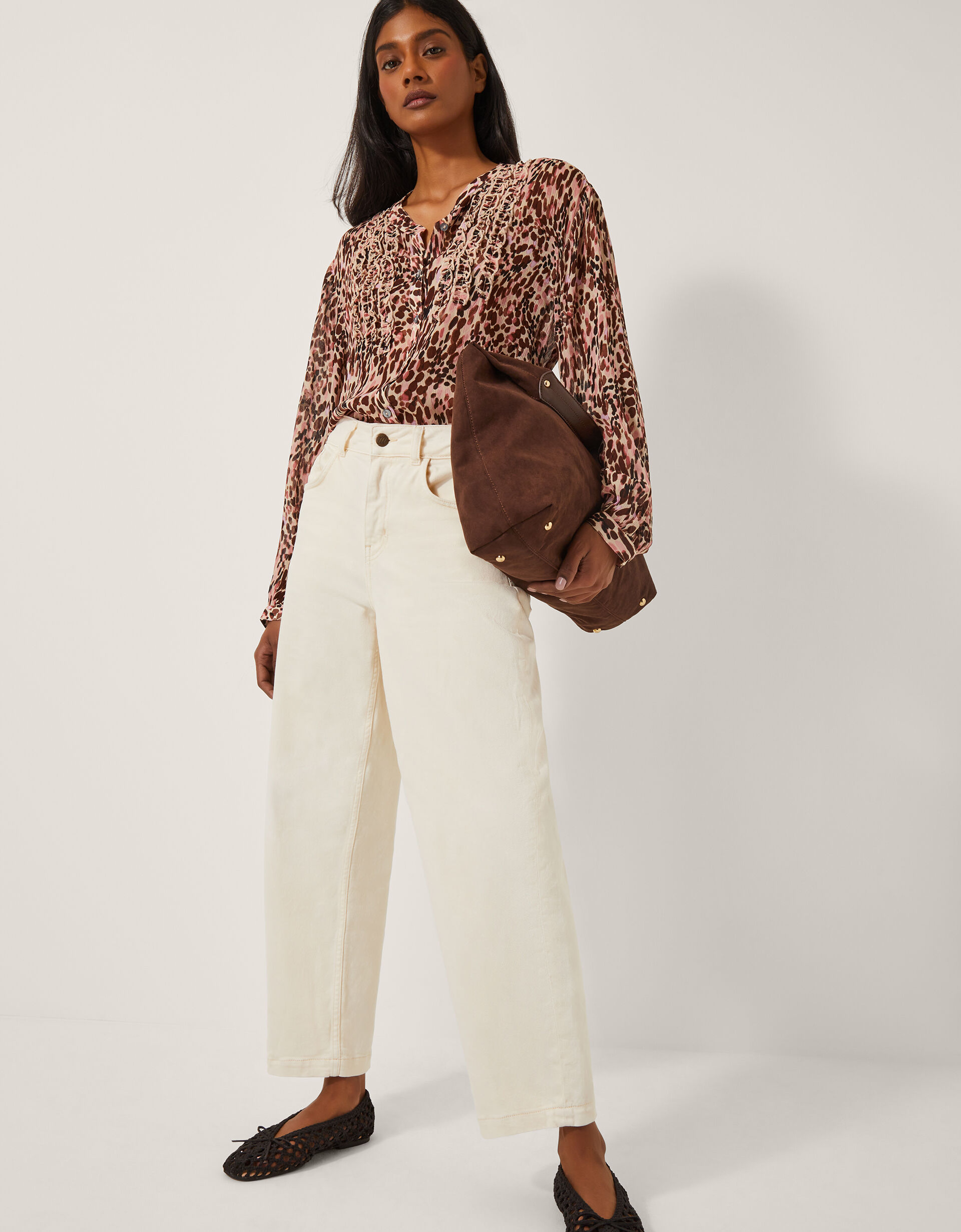 Sisi Animal Print Blouse Pink
