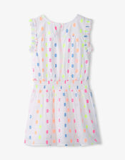 Hatley Spot Dress, White (WHITE), large