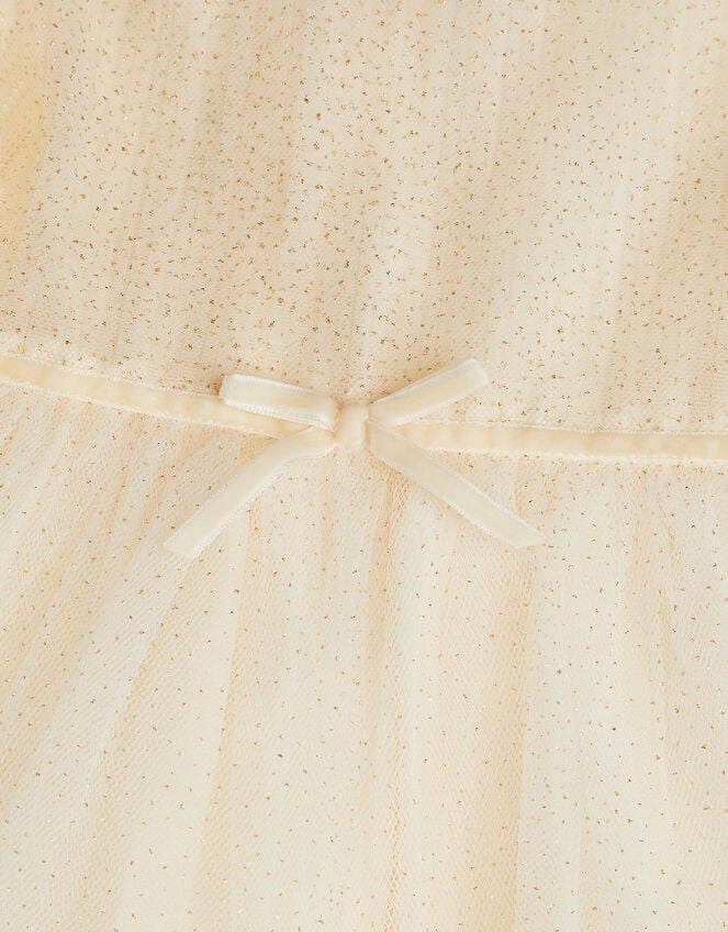 Baby Remi Rose Appliqu&eacute; Glitter Party Dress, Gold (GOLD), large