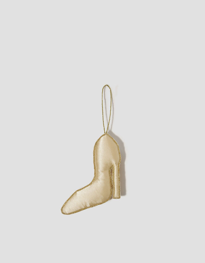 Embellished Shoe Christmas Tree Decoration, Gold (GOLD), large