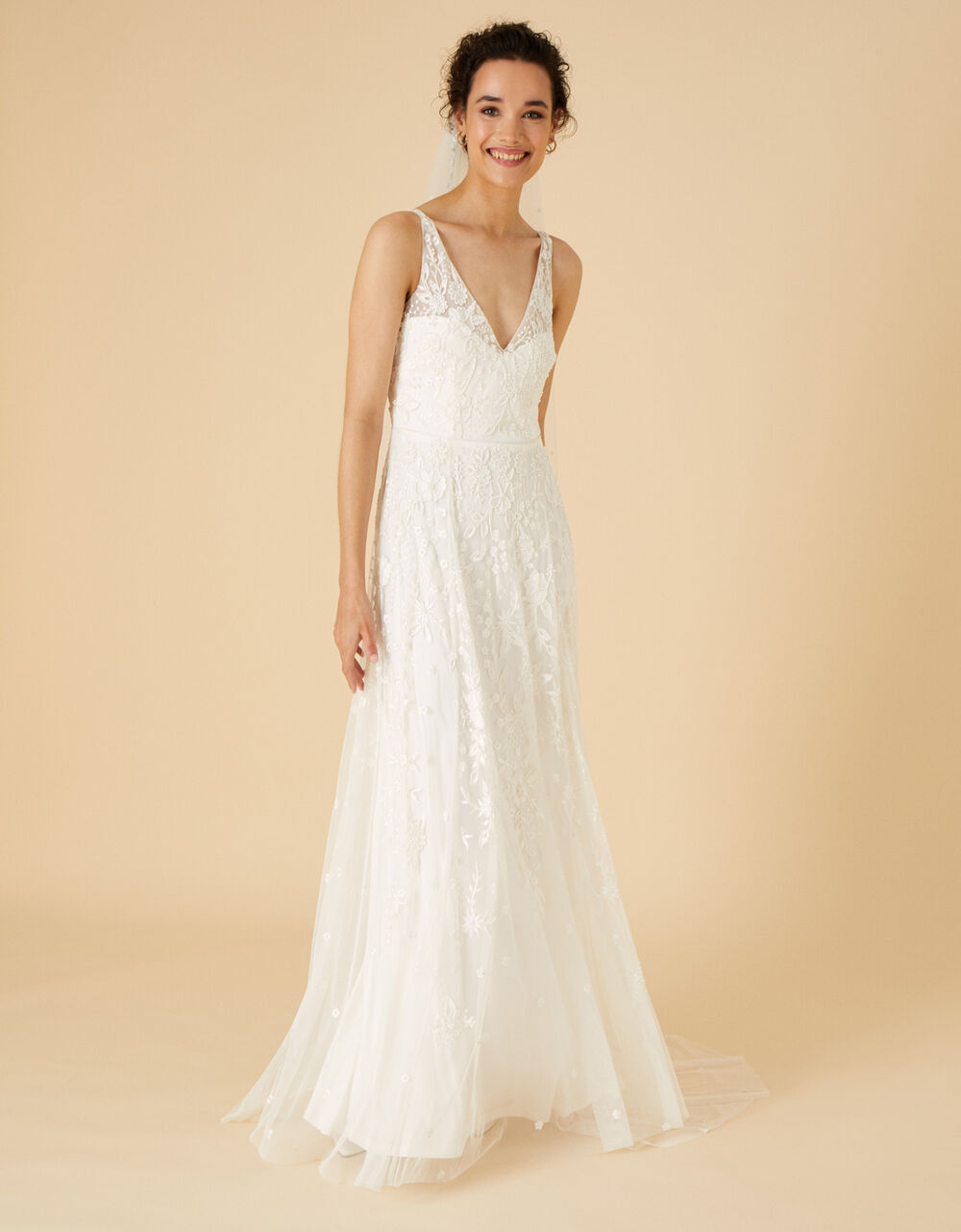 Wedding The Bride | Eve Embellished Bridal Maxi Dress Ivory - QI33868