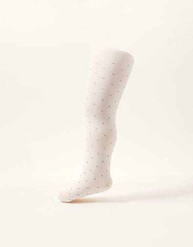 Baby Glitter Spot Tights, Gold (GOLD), large