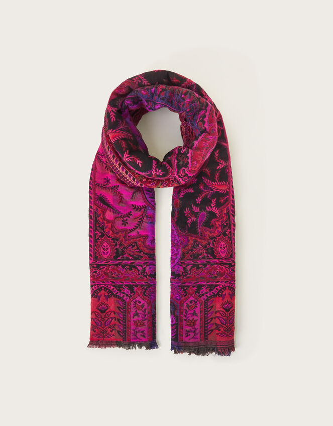Mae Paisley Blanket Scarf, , large