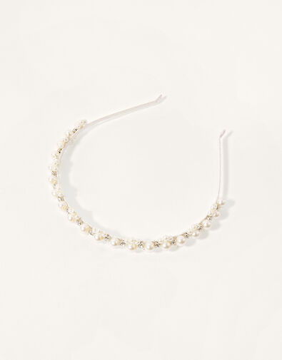 Premium Pearl Cluster Bridesmaid Headband , , large