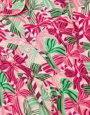 Christmas Bow Print Long Pyjamas Set, Pink (PINK), large