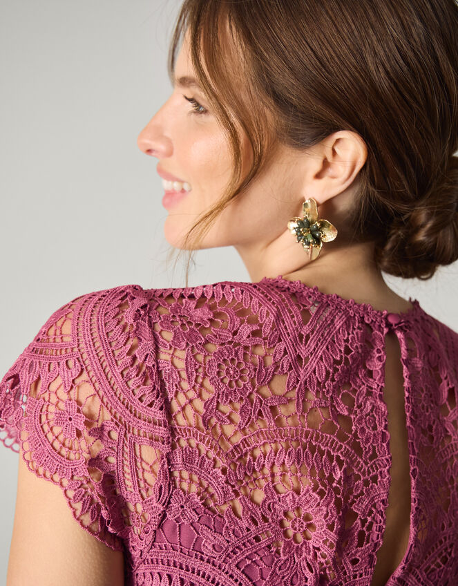 Monica Lace Midi Bridesmaid Dress