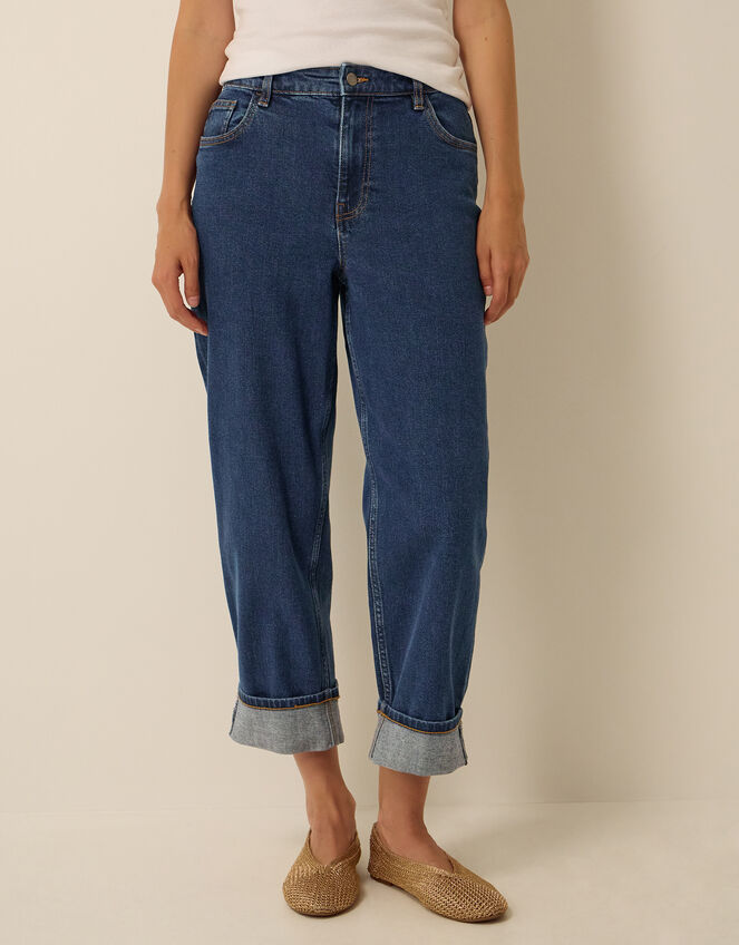 Tabitha Turn Up Jeans, Blue (MID AUTHENTIC BLUE), large