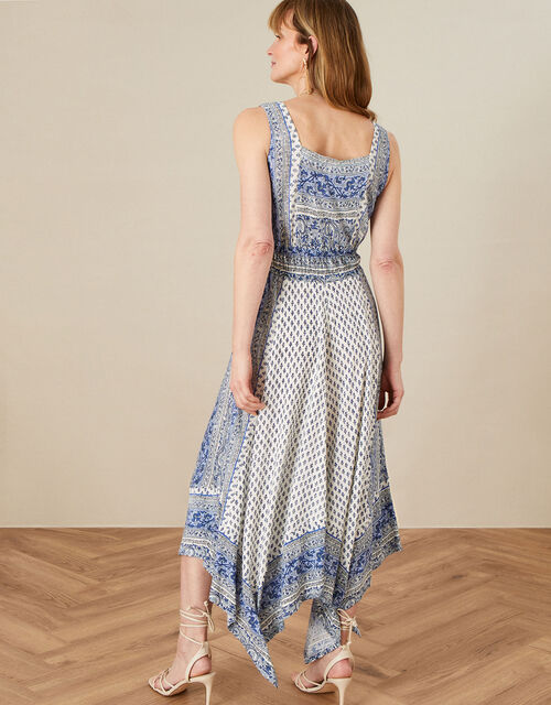 Kemala Print Dress, Blue (BLUE), large