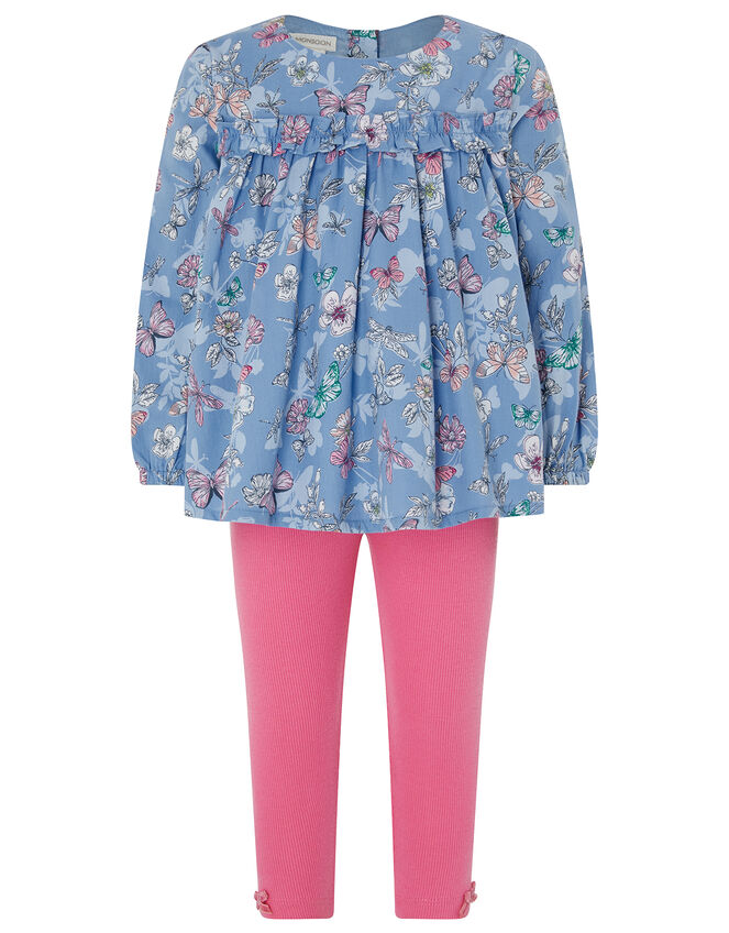 Baby Cozette Top and Leggings Set, Blue (BLUE), large