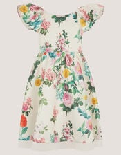 Kelli Botanical Floral Print Dress, Multi (MULTI), large