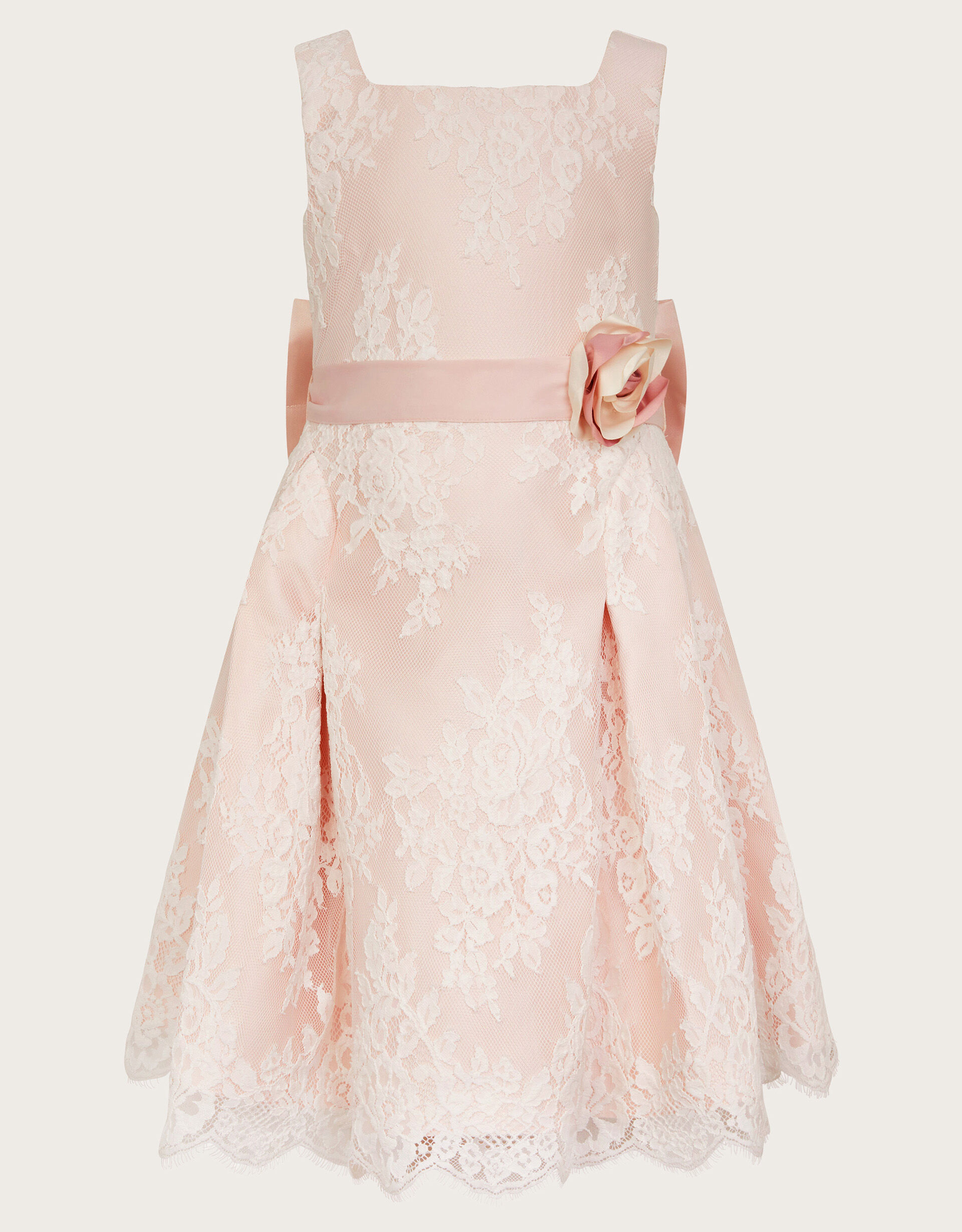 Monsoon grey outlet flower girl dress