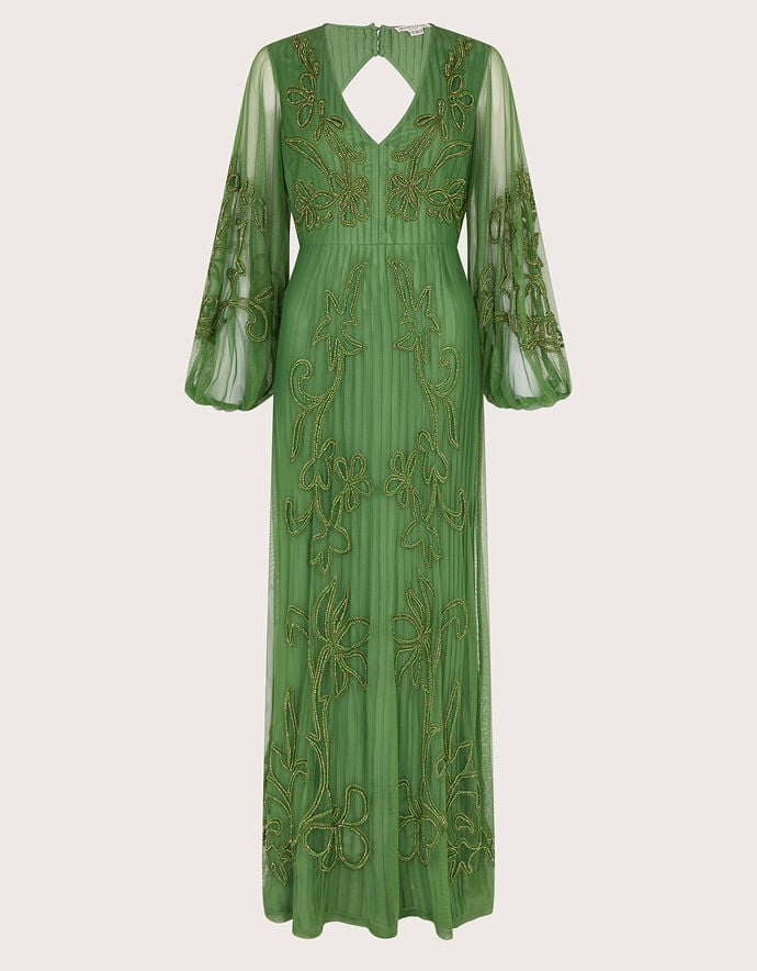 Green Embroidered Short Dress - Ready to Ship main image 1