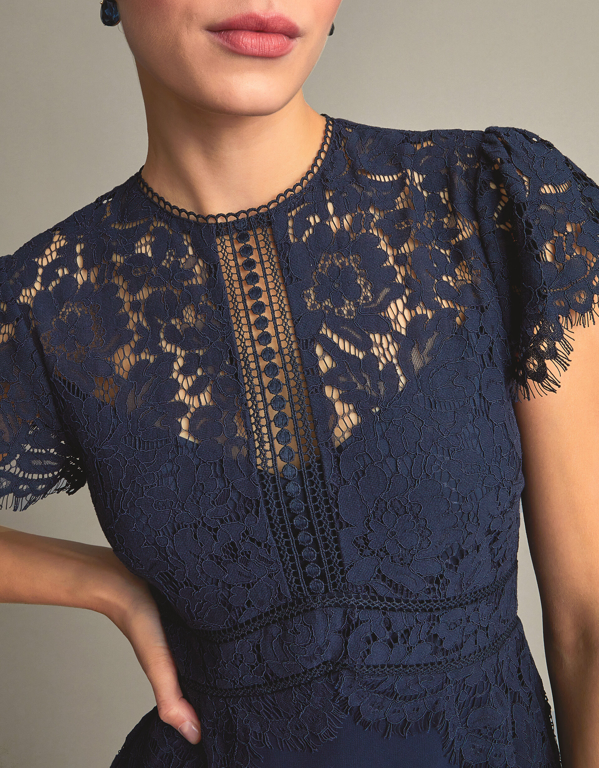 Monsoon louisa lace dress top