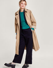 Round Tie Back Scoop Jumper with LENZING™ ECOVERO™, Teal (TEAL), large