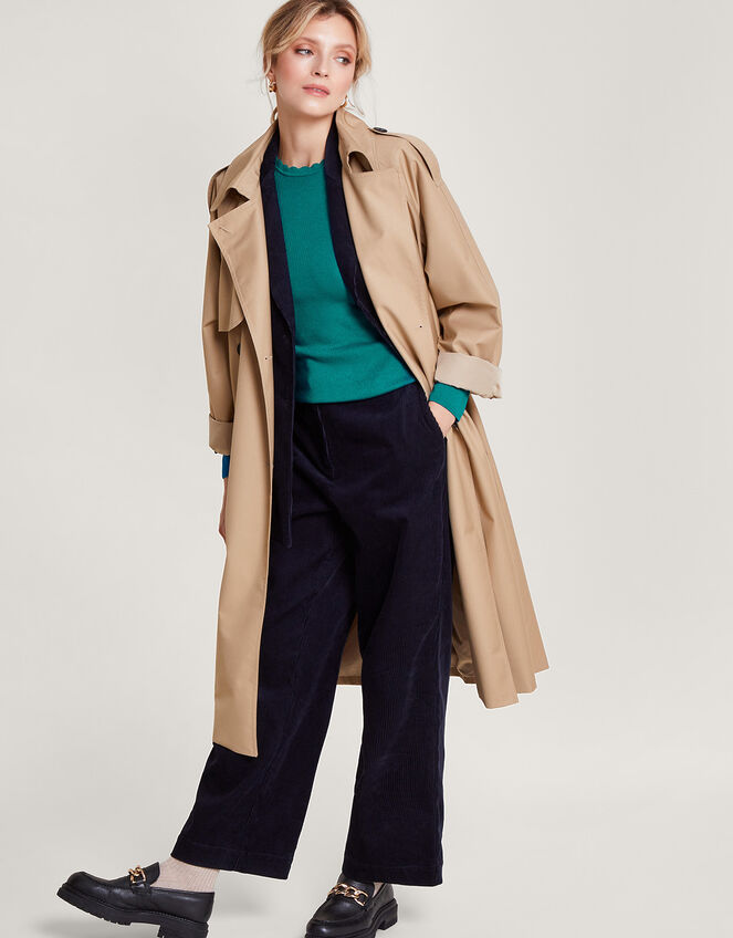 Round Tie Back Scoop Jumper with LENZING™ ECOVERO™, Teal (TEAL), large
