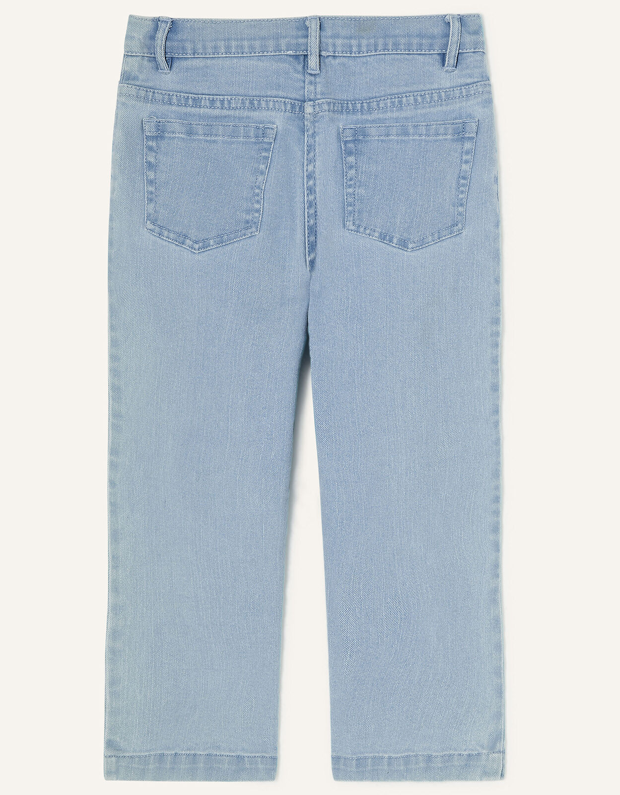 Boutique Embroidered Wide Leg Jeans Blue