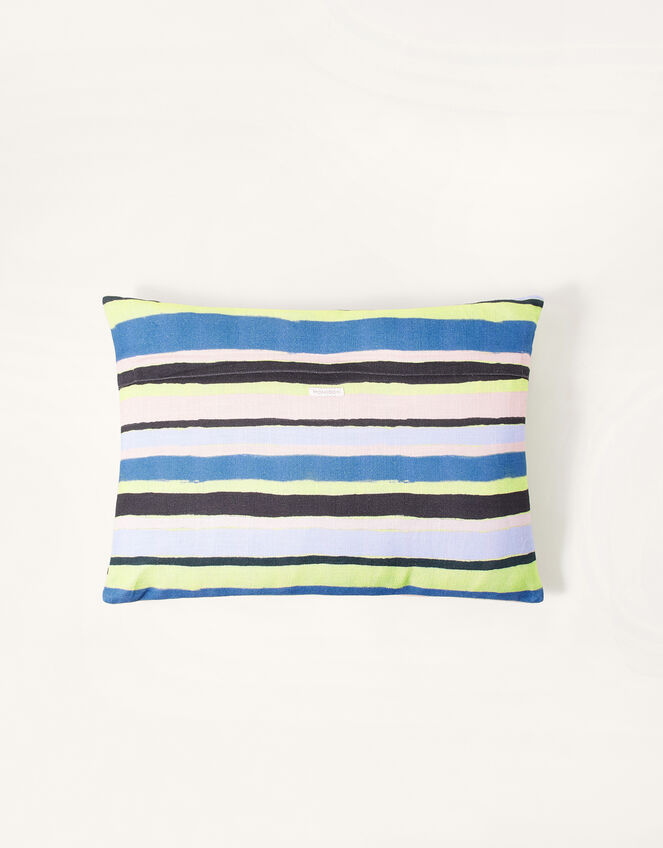 Stripe Rectangle Cotton Cushion, , large