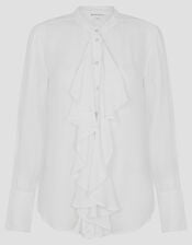 Bella Frill Blouse , Ivory (IVORY), large