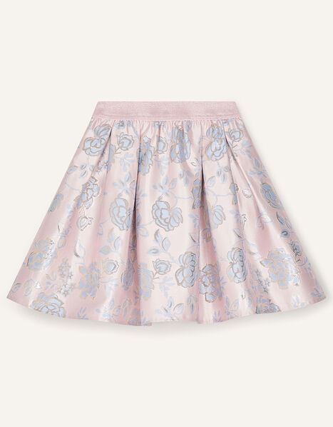 Vivien Floral Jacquard Skirt Pink, Pink (PINK), large