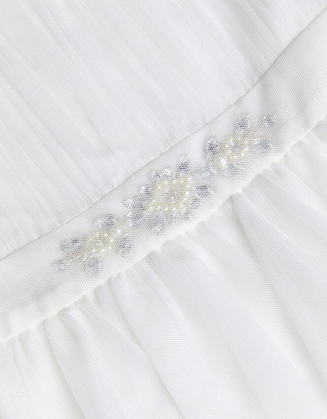Baby Penelope Belt Dress, Ivory (IVORY), large