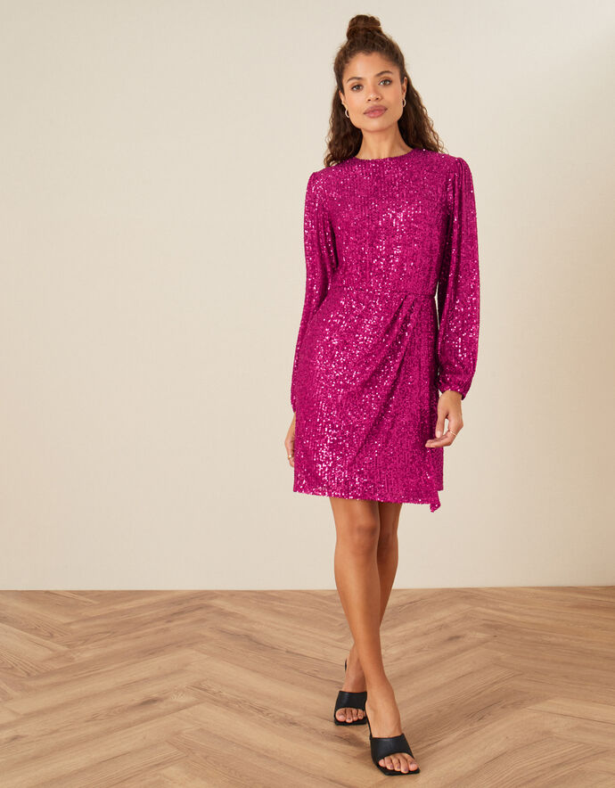 Sleeveless Shift Dress Orchid Pink