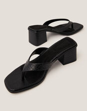 Tilly Toe Thong Mules, Black (BLACK), large