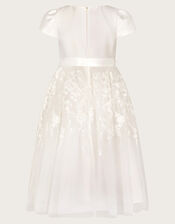Petunia Embroidered Midi Dress, Ivory (IVORY), large