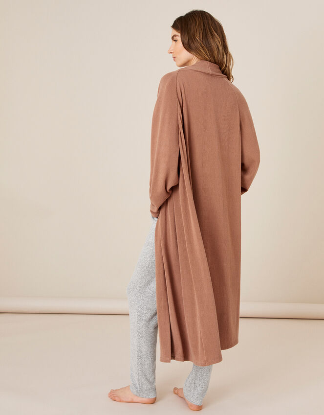 LOUNGE Ellie Midi Cardigan, Brown (BROWN), large