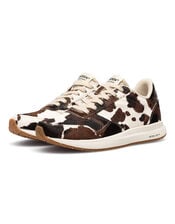 Woden Nicoline Cow Print Trainers, Multi (MULTI), large
