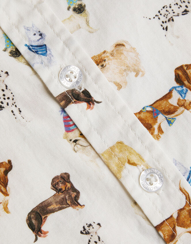 Dog Shirt Ivory | Boys' Tops & T-shirts | Monsoon UK.