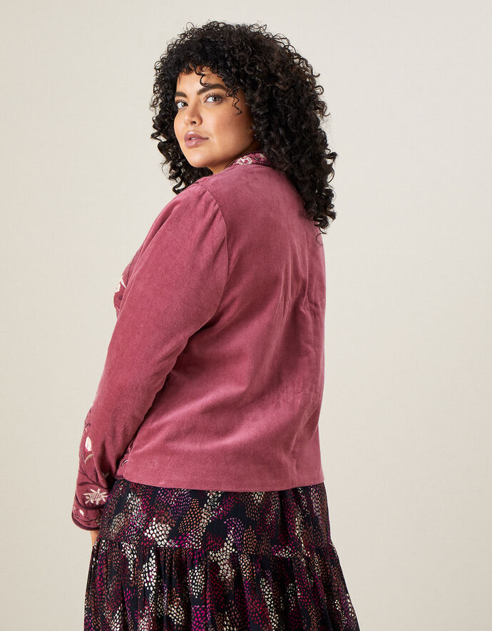 16549 Pink Patterned Jacket