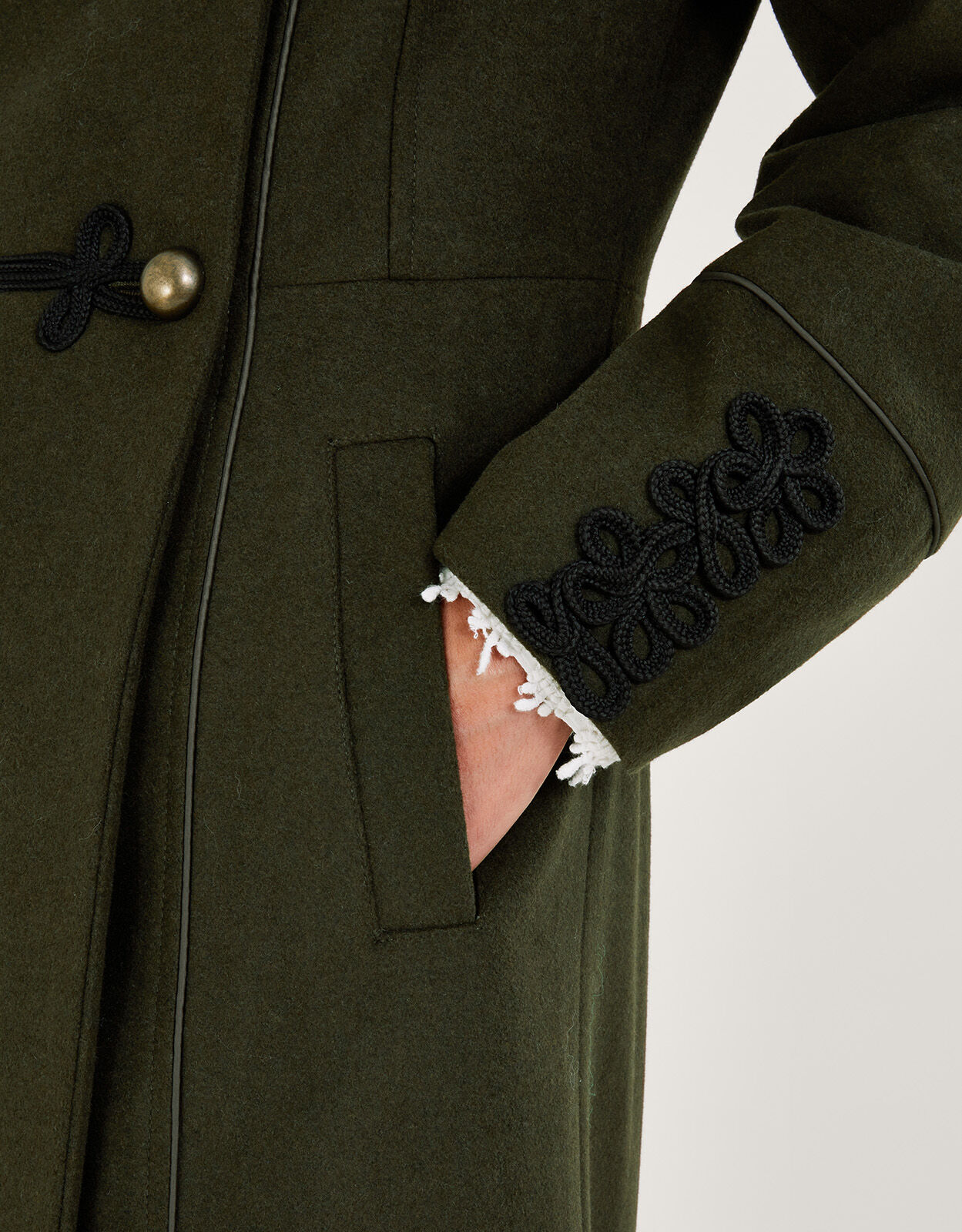 Mya Military Coat Green