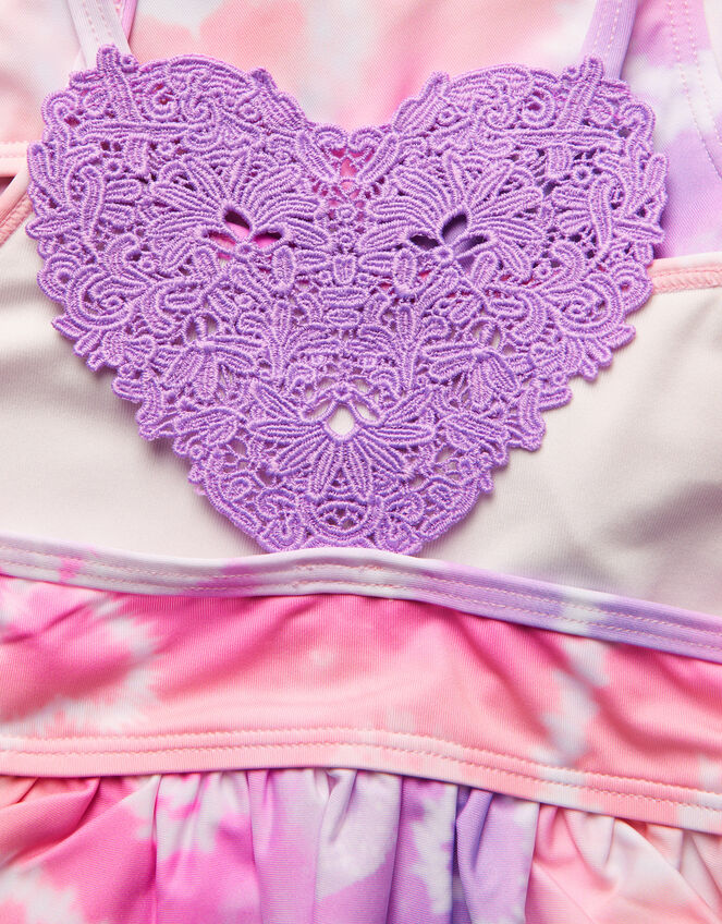 Tie Dye Heart Bikini Set, Purple (LILAC), large