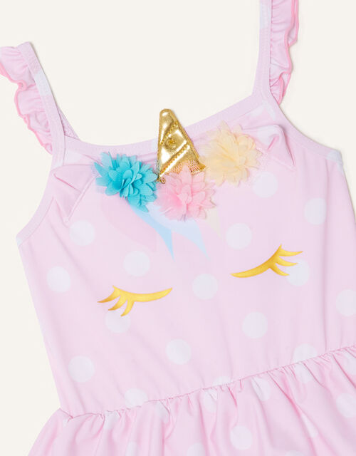 Baby Unicorn Soft Skirted Swimsuit, Pink (PINK), large