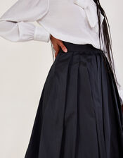 Tully Taffeta Skirt, Black (BLACK), large