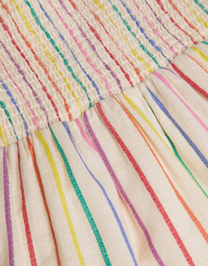 Strappy Stripe Smocked Dress, Multi (MULTI), large