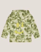 Camo Tie-Dye Hoodie, Green (KHAKI), large
