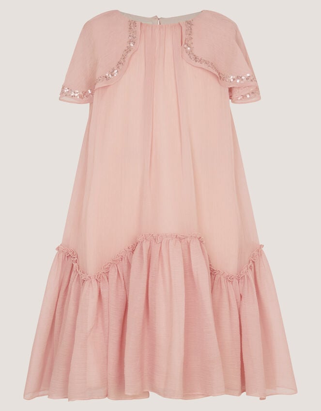 Elena Sequin Swing Party Dress, Pink (PALE PINK), large