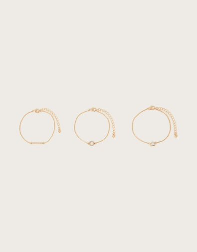 Embellished Bracelets Set of Three, , large
